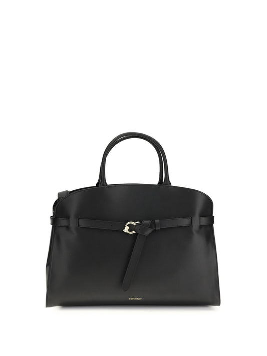 Handbag Sabine Black Calf Leather