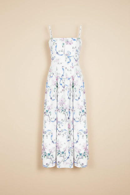 Printed Strapless Backless Maxi Dress – Fitted Long Dress