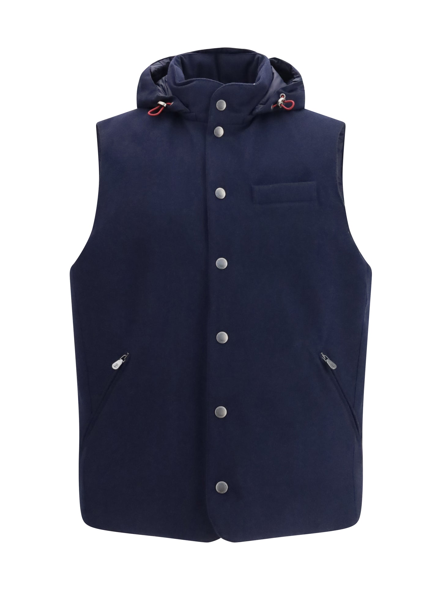 Wool Down Vest Blue