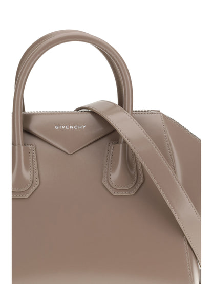 Box Handbag Antigona Taupe