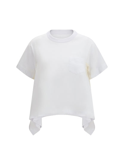 T-Shirt Light Weight Denim & Cotton Jersey White