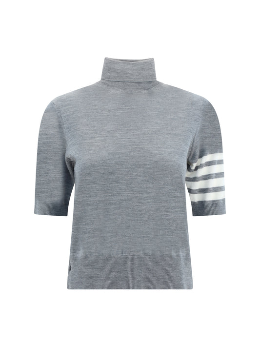 Turtleneck Sweater Virgin Wool Light Grey
