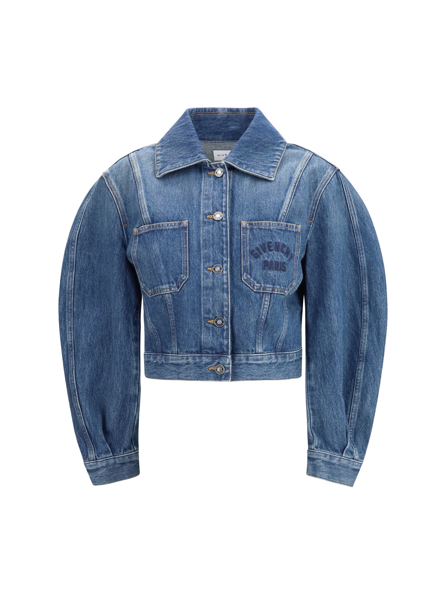 Denim Crop Jacket Medium Blue