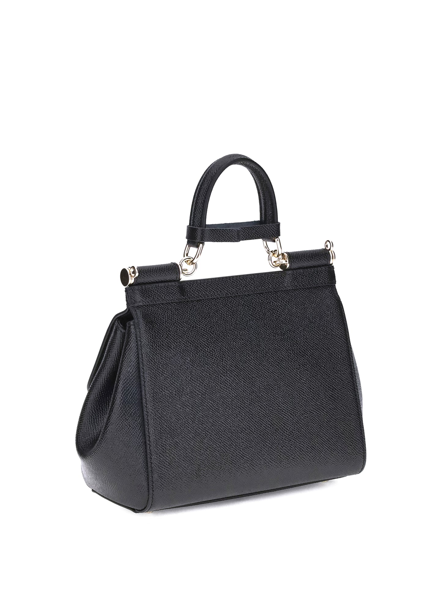 Leather Handbag Black Calfskin