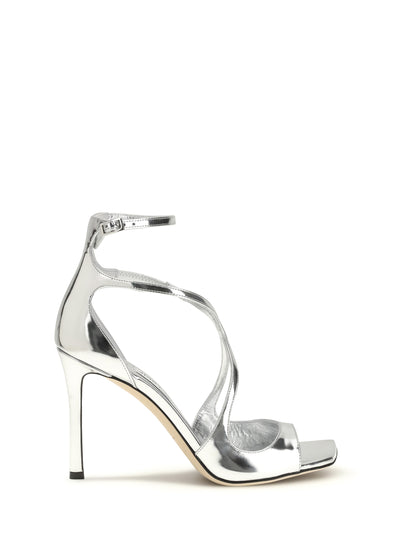Sandals Azia 95 Patent Leather Silver