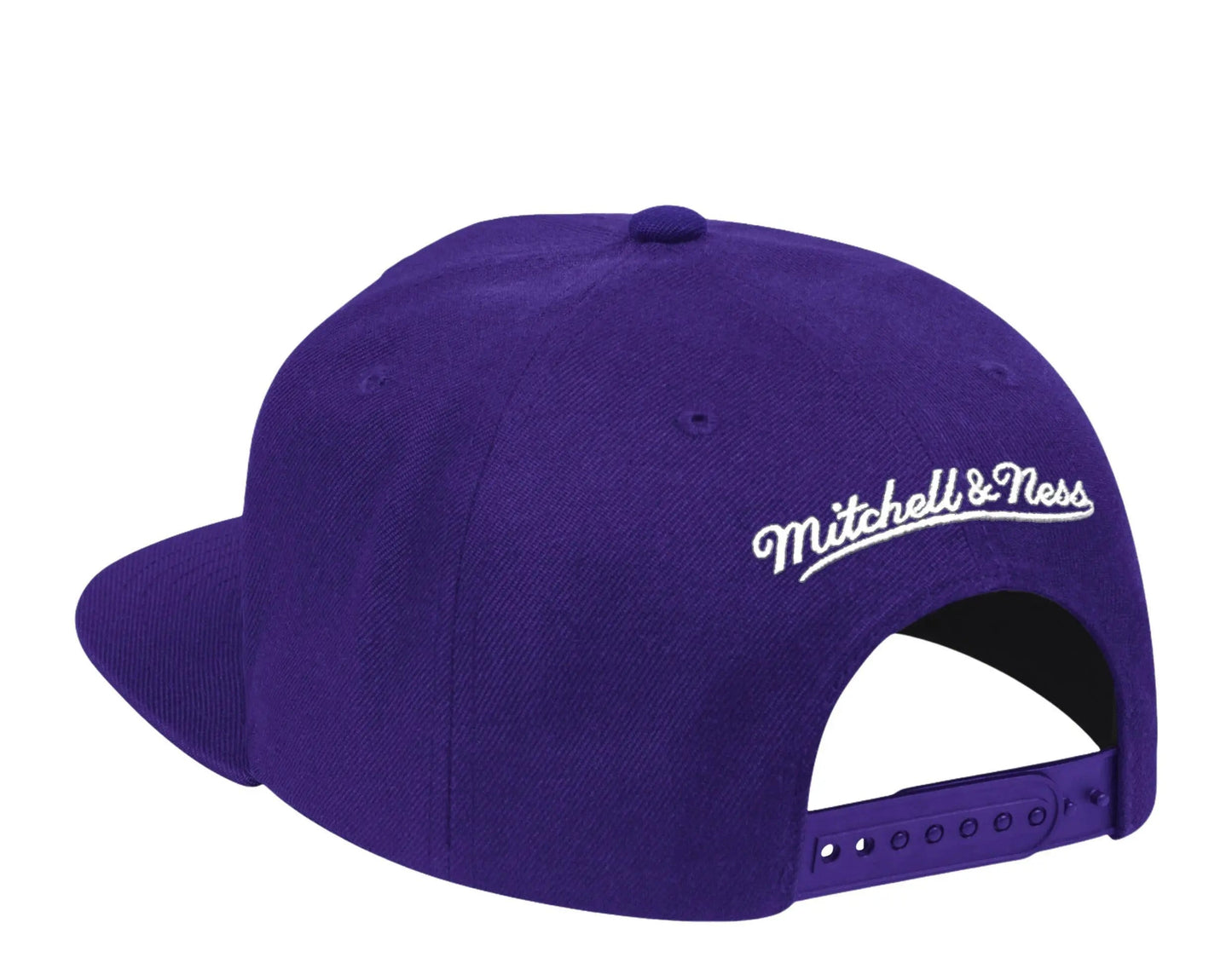 Mitchell & Ness Los Angeles Lakers HWC Logo Remix Men Snapback Hat Purple
