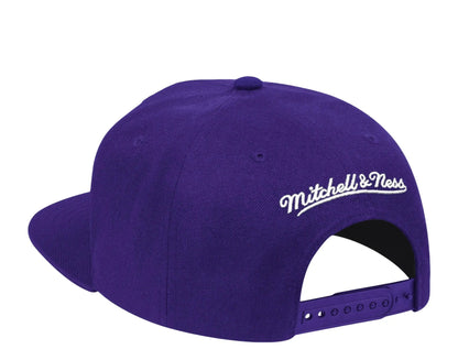 Mitchell & Ness Los Angeles Lakers HWC Logo Remix Men Snapback Hat Purple