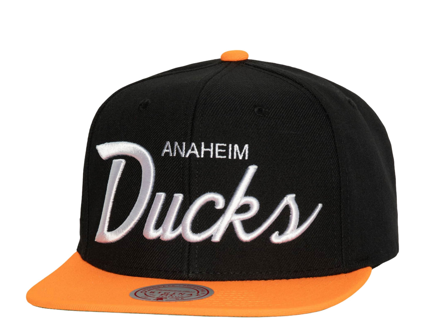 Mitchell & Ness Men's NHL Vintage Script Snapback Ducks Snapback Caps