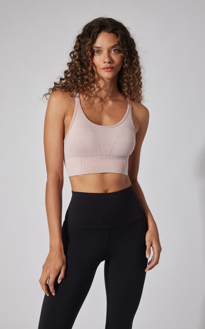 2 PK Stone Washed Verta Textured Bra - Our Cafe Story