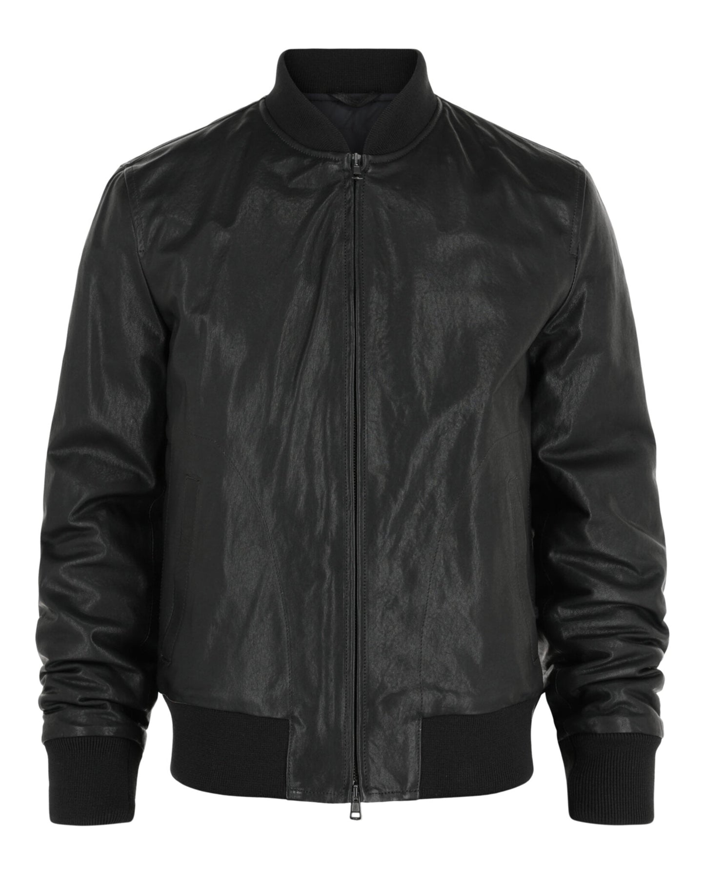 Slowear Montedoro Leather Bomber Jacket