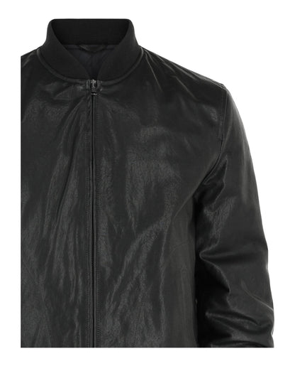 Slowear Montedoro Leather Bomber Jacket