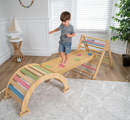 Hazel | Pikler Triangle, Slide & Rocker Set