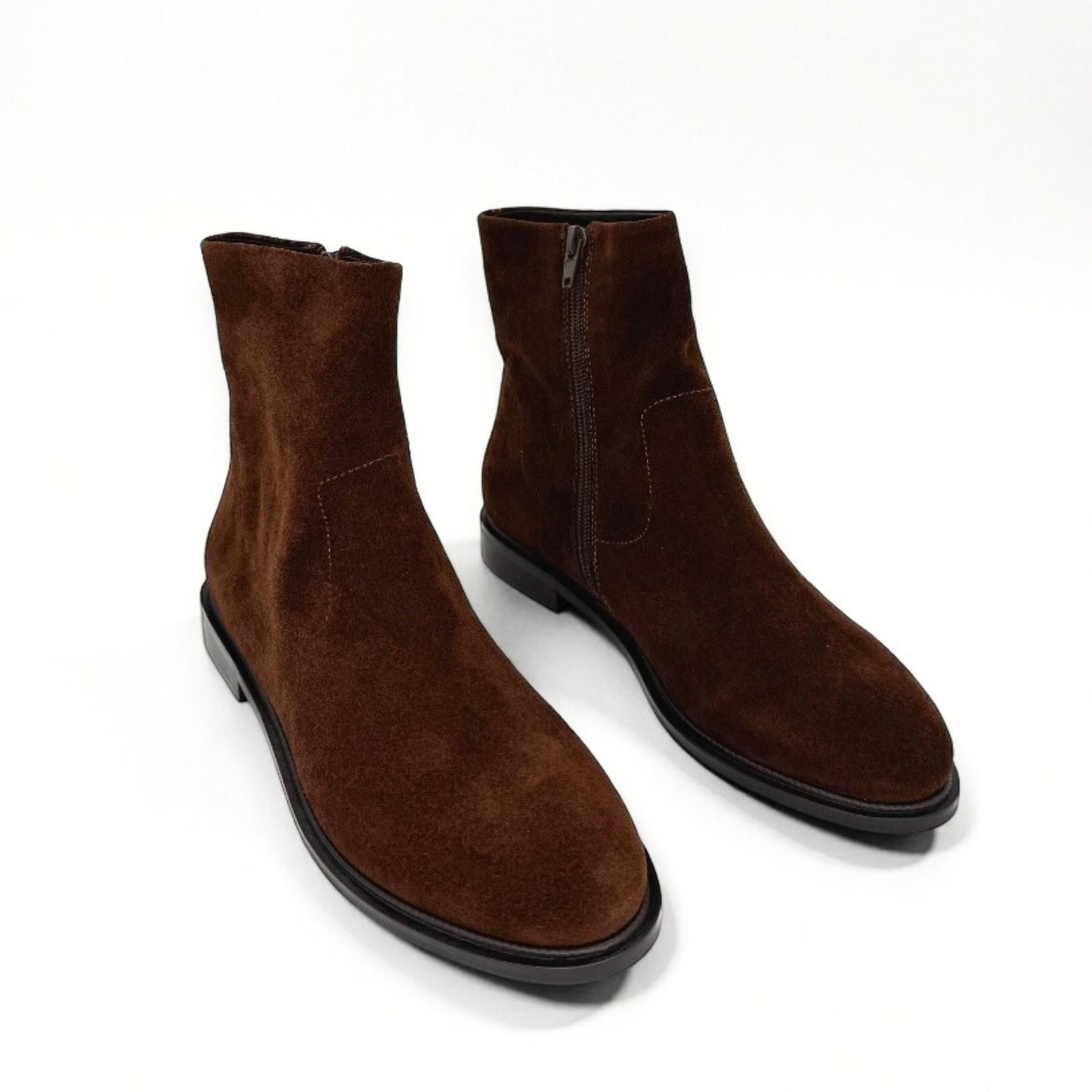 Flacco Suede Booties - Brown