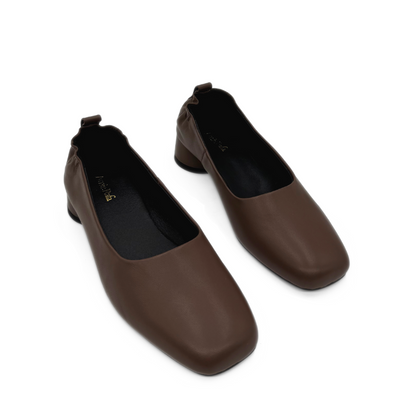 Planner Mini Block Heel - Brown