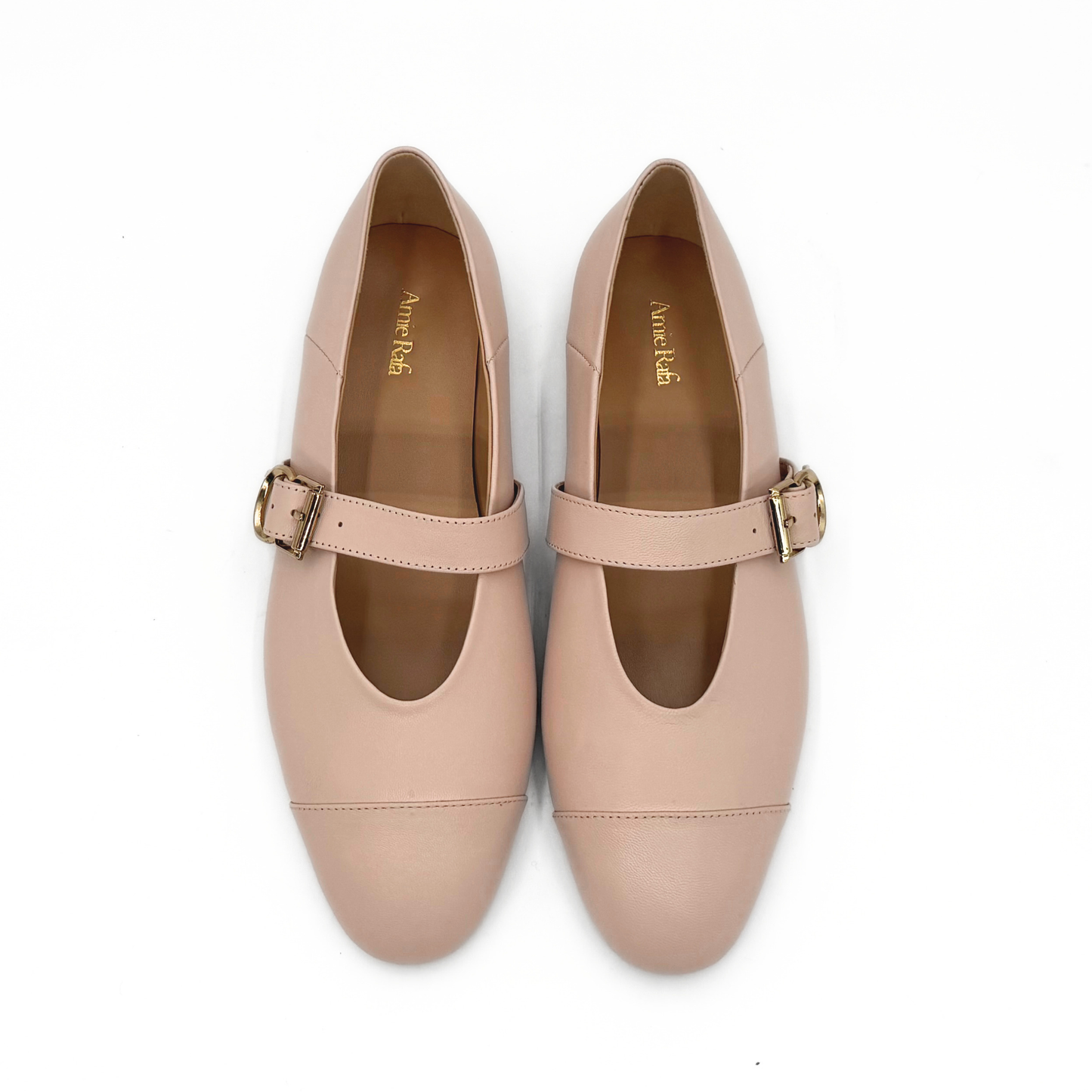 Reign Cap Toe Mary Janes - Beige