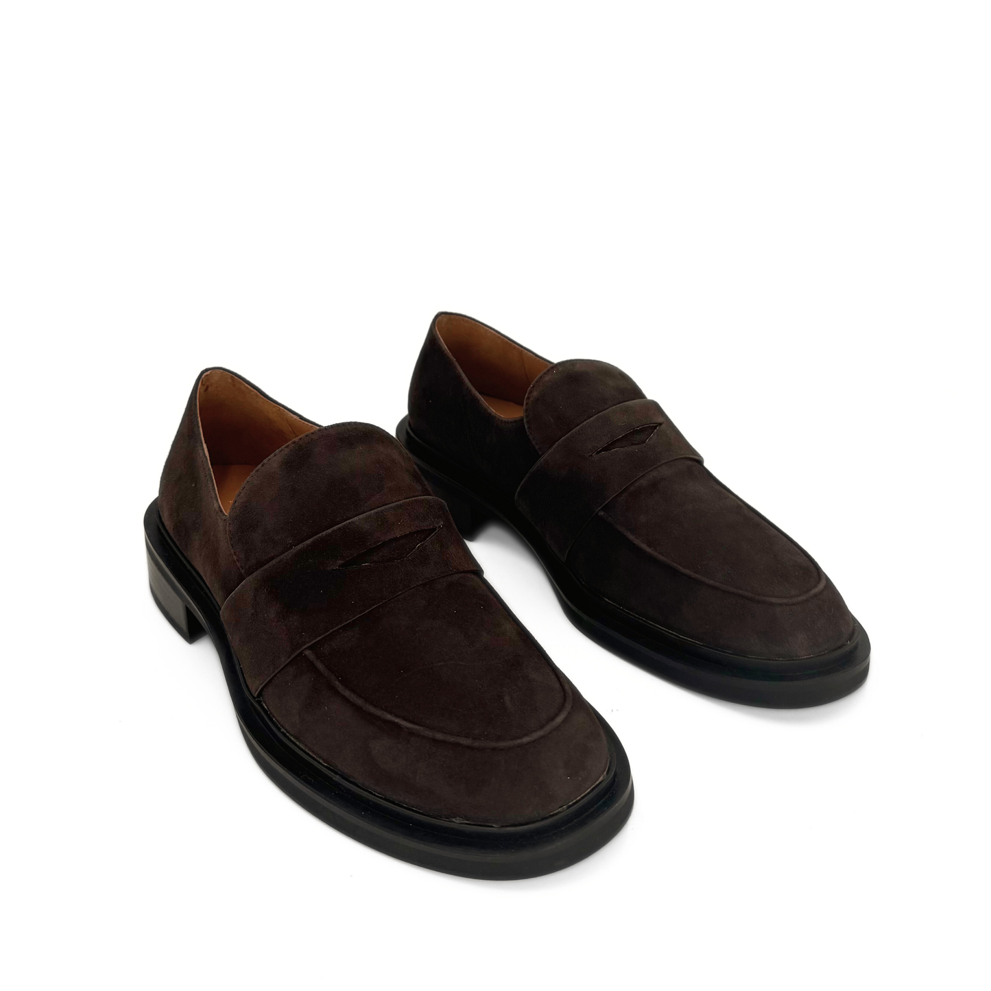 Drew Suede Loafers - Black