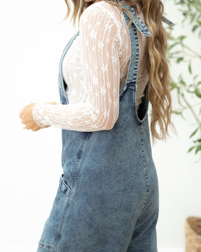 Jett Pocket Denim Romper