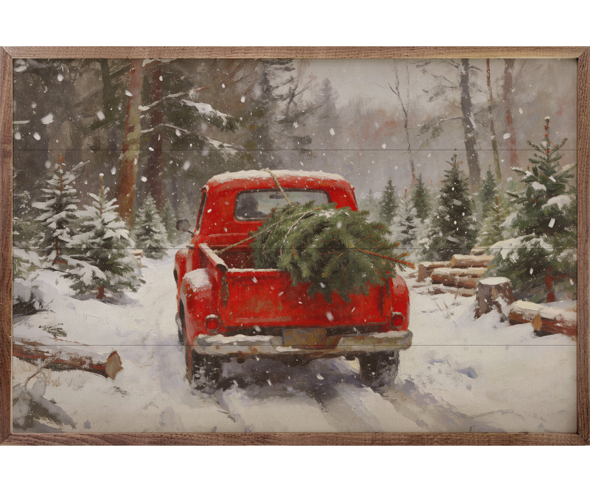 Kendrick Home Cranberry Truck Christmas