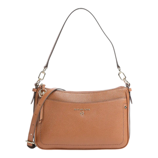 Michael Kors Jet Set Charm Women Shoulder Bag Brown Leather