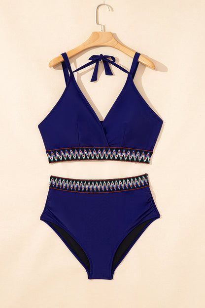 Threaded Pear Eileen Knot High Waisted PLUS Bikini