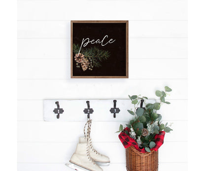 Kendrick Home Pinecone Peace Branch Black