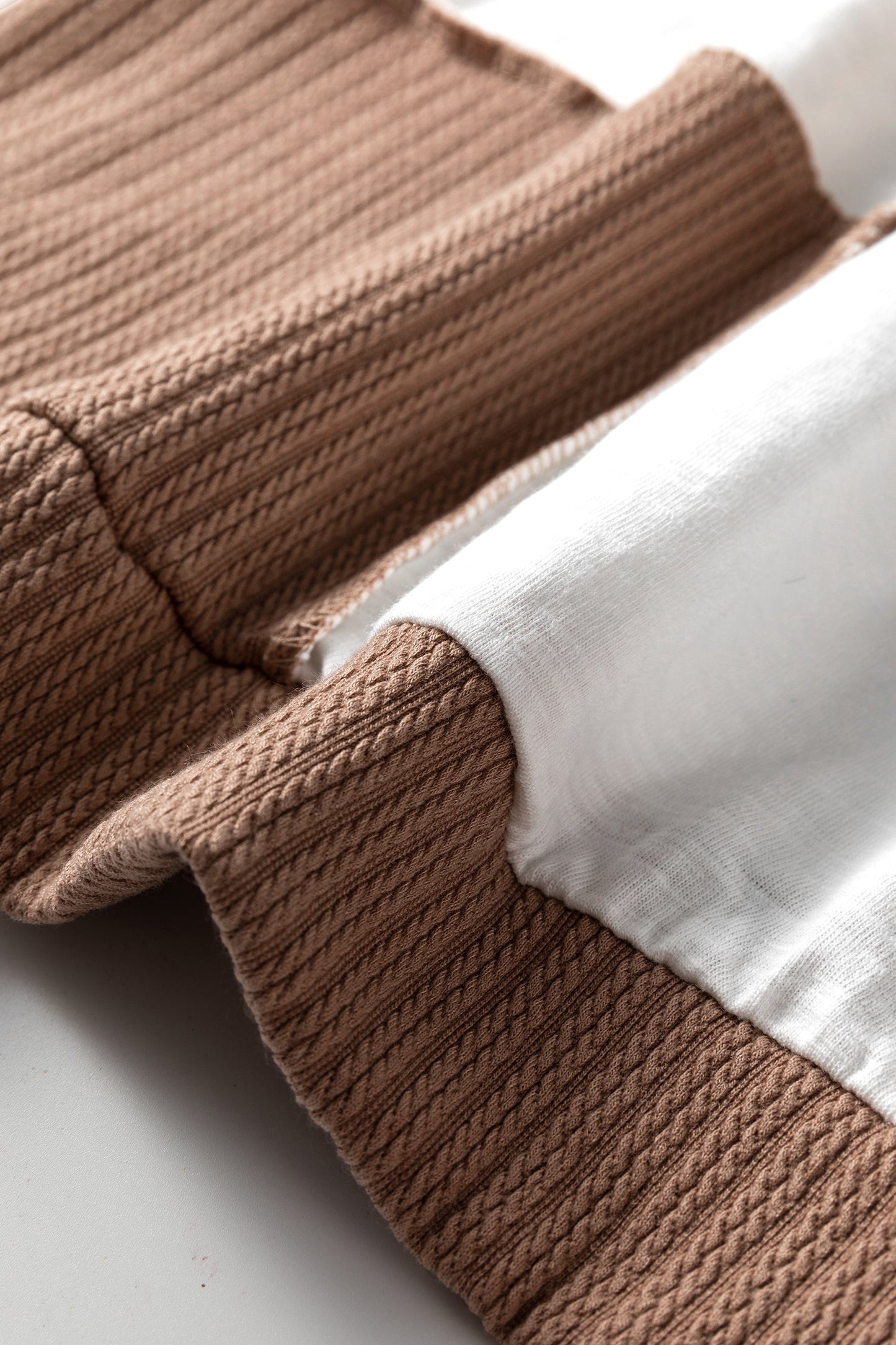 Threaded Pear Seraphina Raw Seamed Knitted Jumper