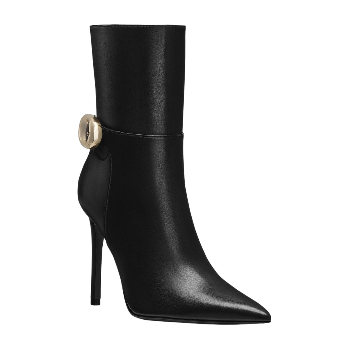 Stuart Weitzman Stuart Power Buckle Leather Bootie