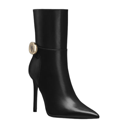 Stuart Weitzman Stuart Power Buckle Leather Bootie