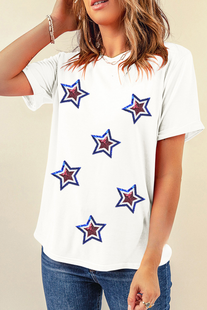 Threaded Pear Sequin Star Tee