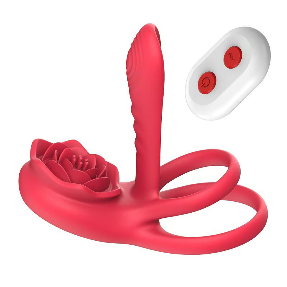 Impulse Novelties Rose Vibrating C-Ring Wireless With Remote Control