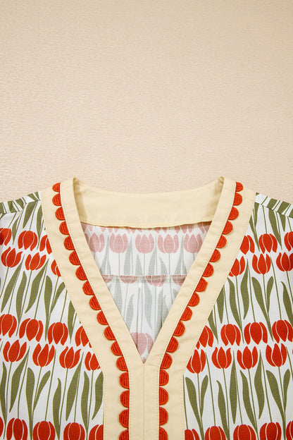 Threaded Pear Ayah Short Sleeve Mini Dress