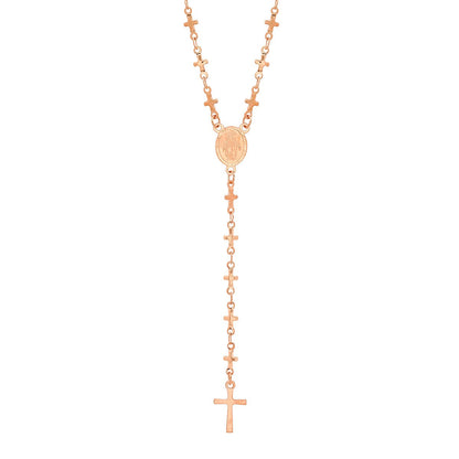 Cross Rosary Necklace