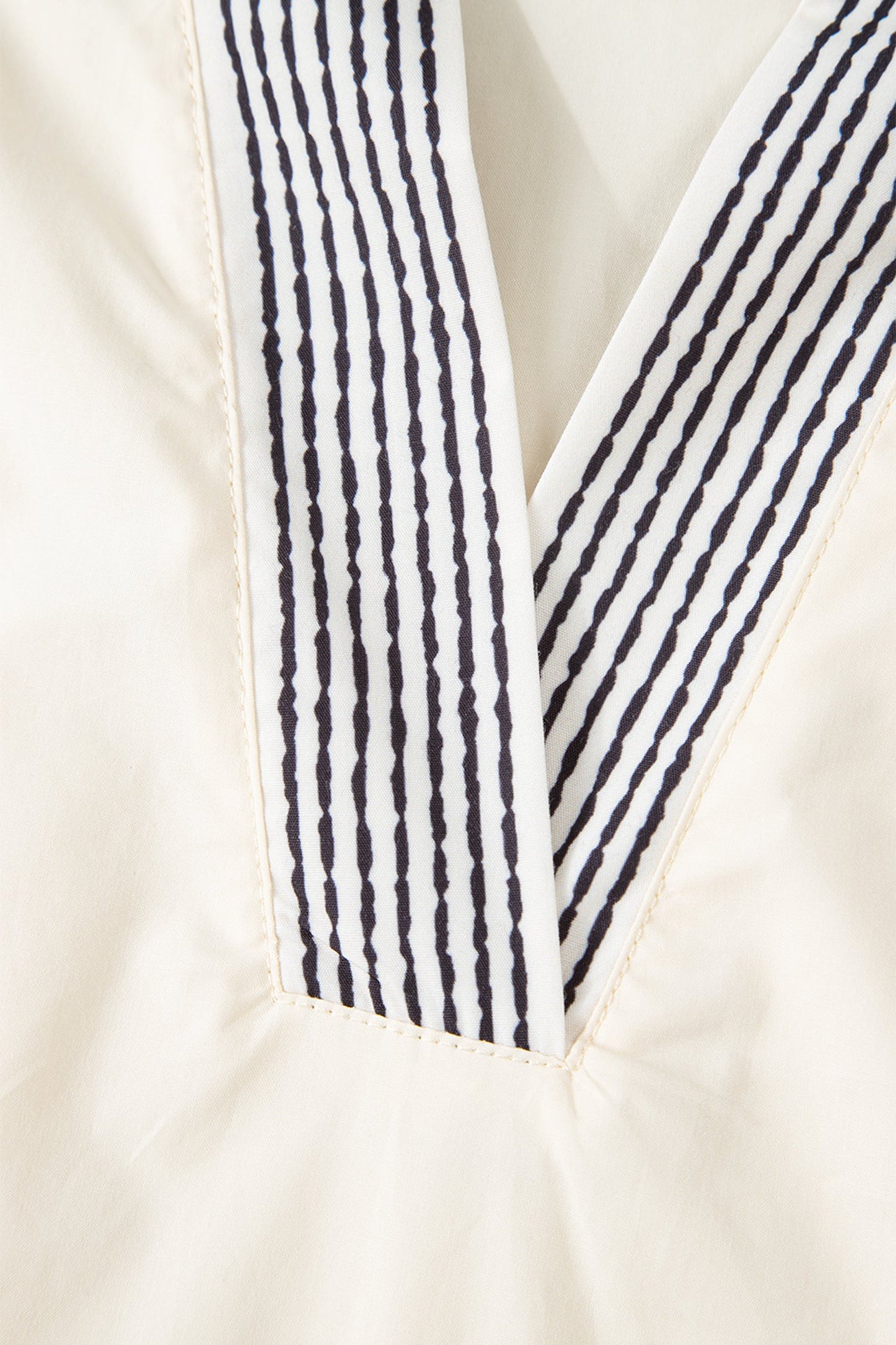 Threaded Pear Micah Sleeve Contrast Patchwork Blouse