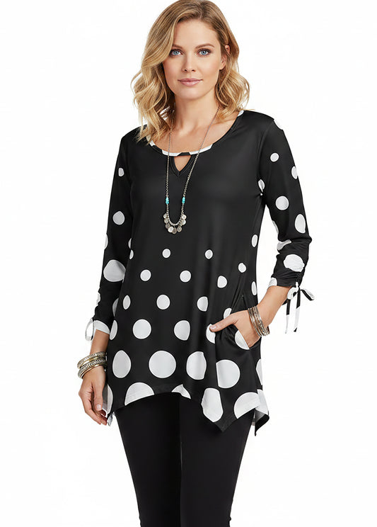 Black and White Polka Dot-