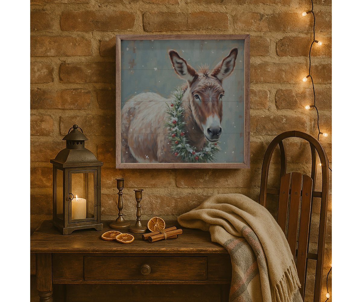 Kendrick Home White Donkey Berry Wreath