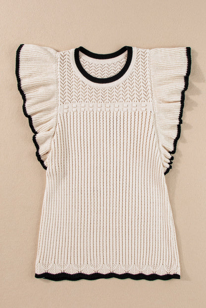 Threaded Pear Alaya Crochet Tank Top