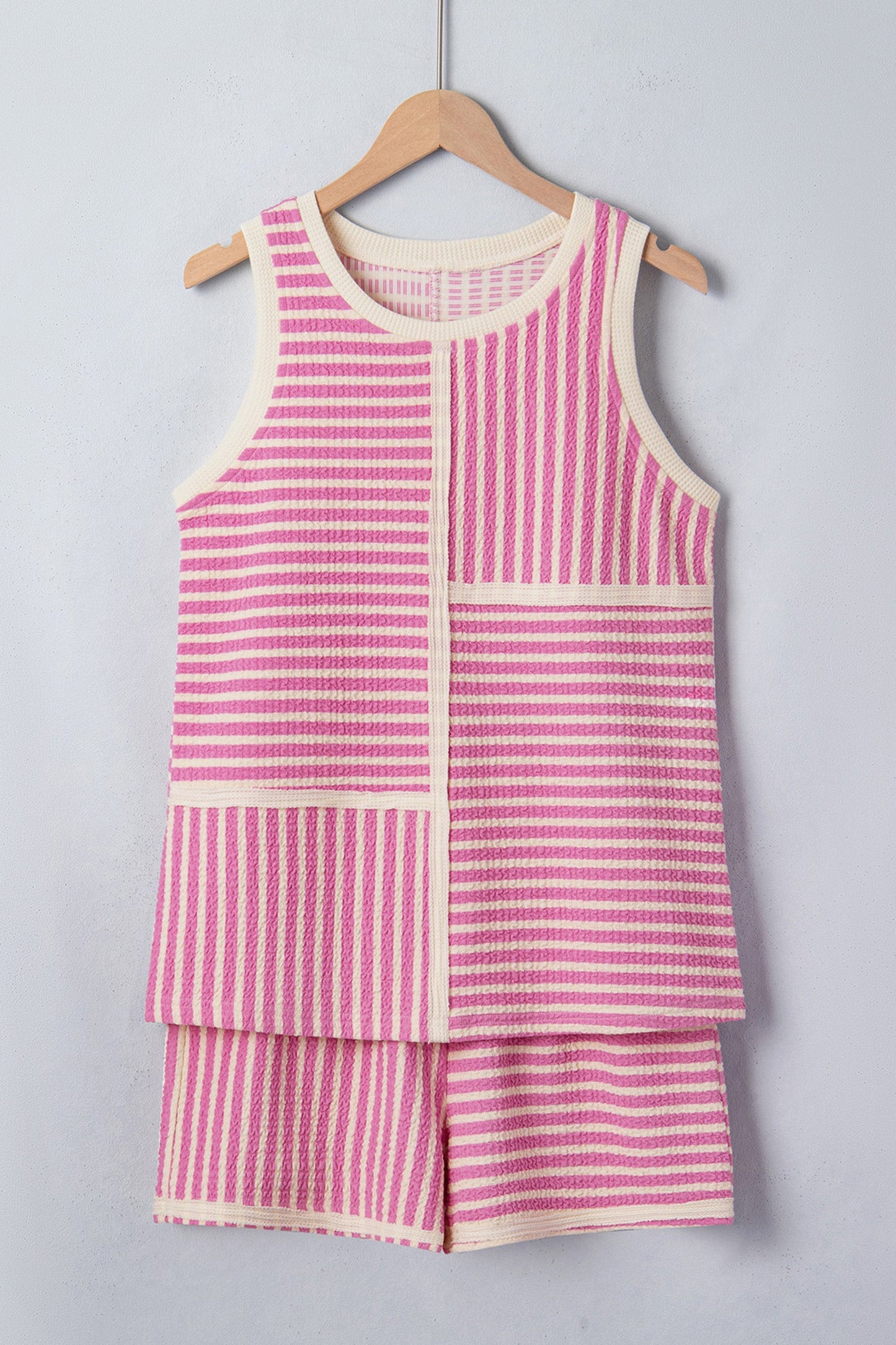 Threaded Pear Nala Contrast Trim Casual Tank Set