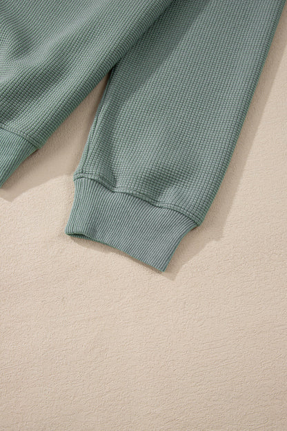 Threaded Pear Halo Knit Drop Shoulder Top