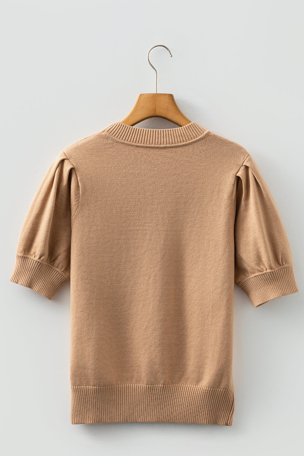 Threaded Pear Jasmine Short Puff Sleeve Sweater