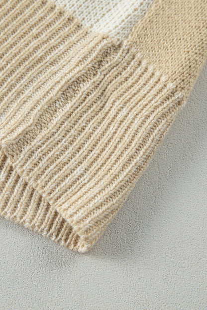 Threaded Pear Abigail Print Drop Shoulder Sweater