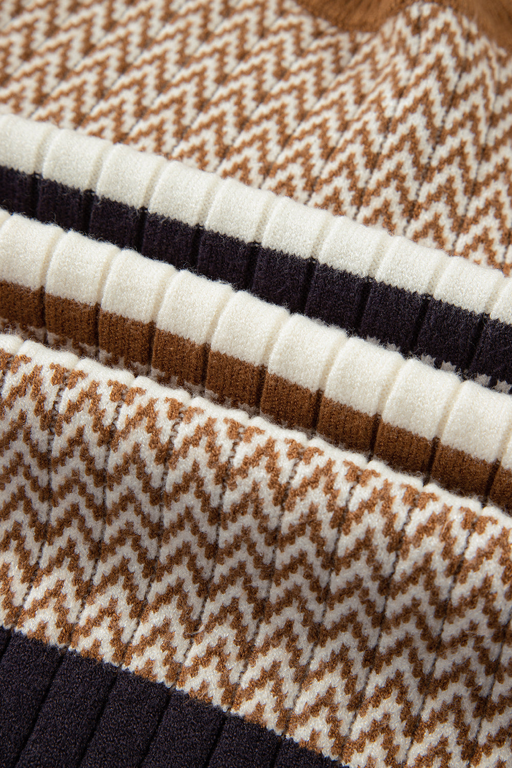 Threaded Pear Avery Ribbed Trim Slim Sweater