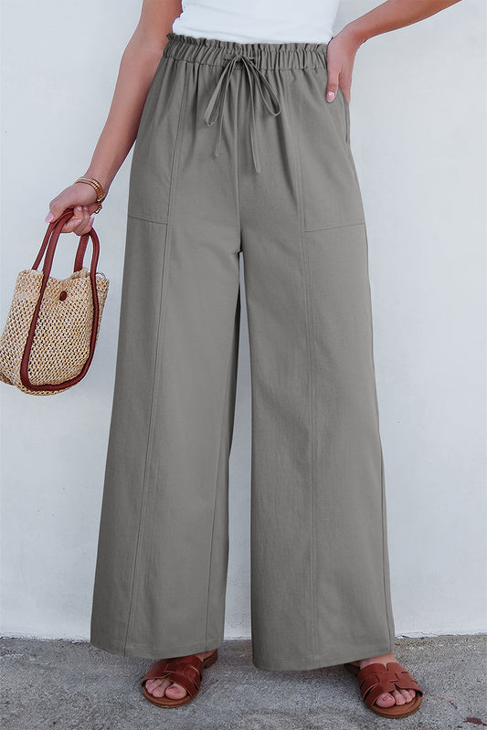 Threaded Pear Gemma Waist Casual Loose Pants