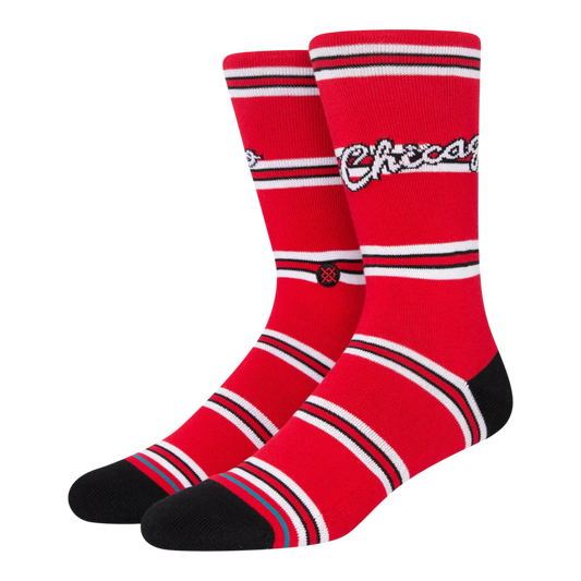 Stance x NBA Classic Bulls Men Crew Socks Red