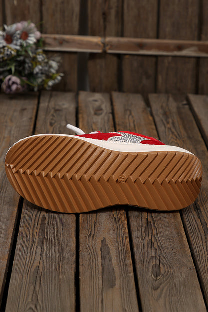 Threaded Pear Abigail Lace Up Breathable Sneakers