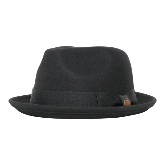 Goorin Bros Charlestowne Wool Fedora Hat Black