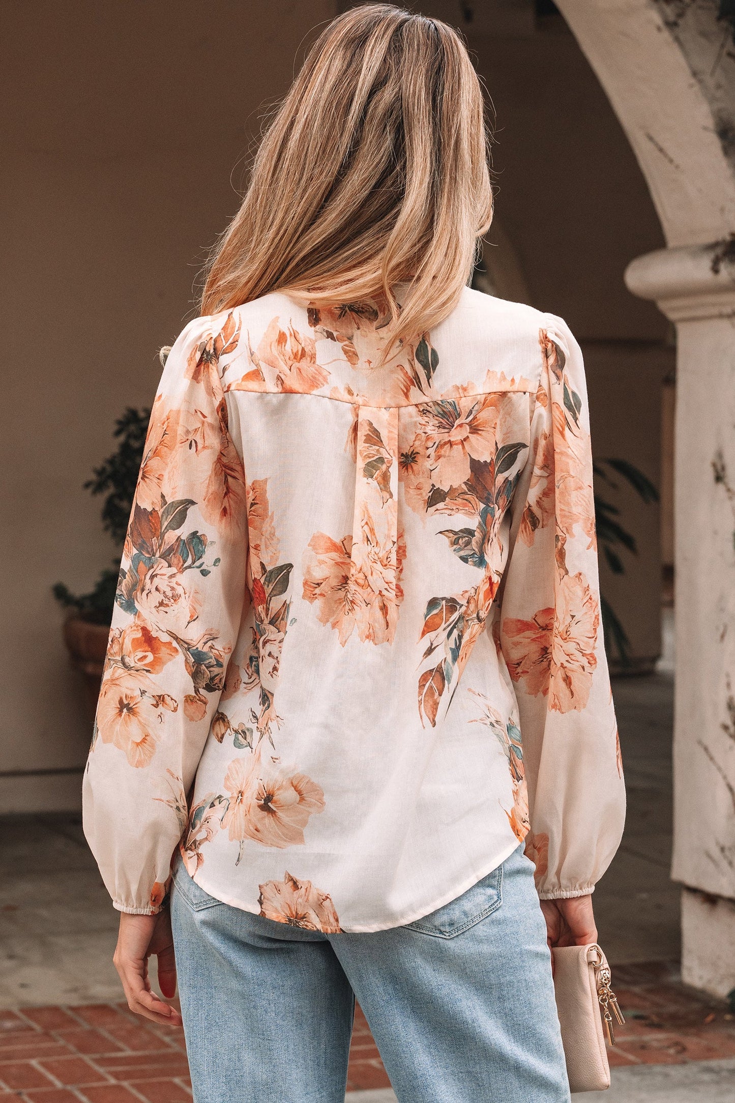 Threaded Pear Margot Puff Sleeve Lightweight Shirt