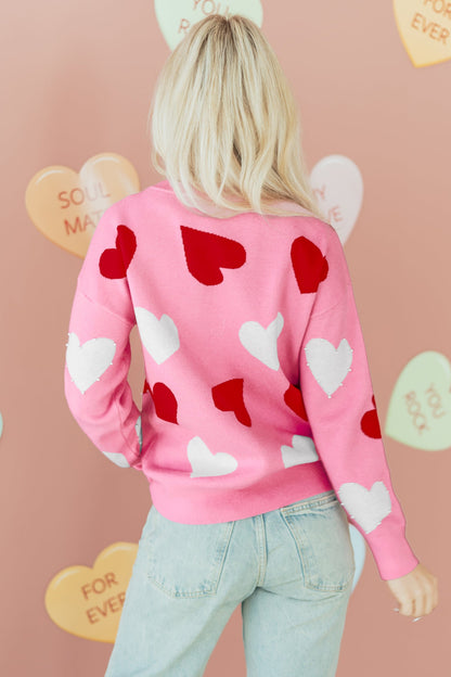 Threaded Pear Aliyah Pattern Valentines Day Sweater