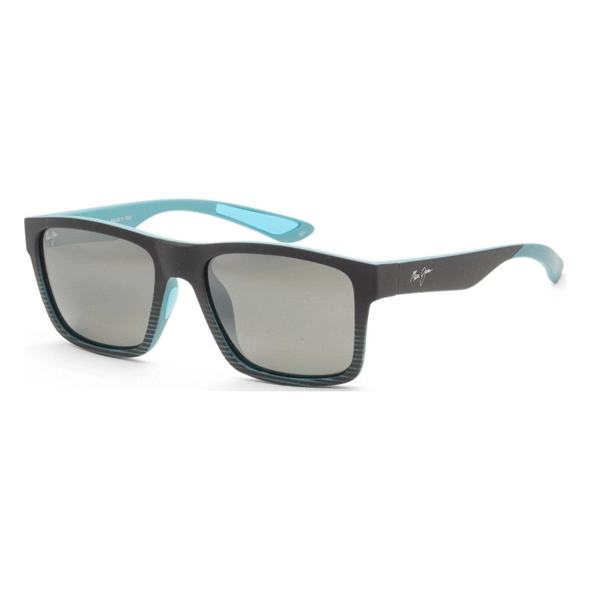 Black with Teal Stripes / Neutral Grey-