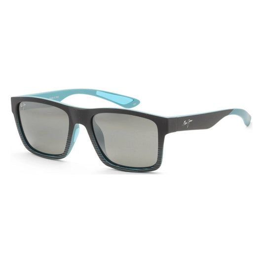 Black with Teal Stripes / Neutral Grey-