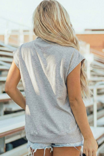 Esmeralda Mock Short Sleeve Top